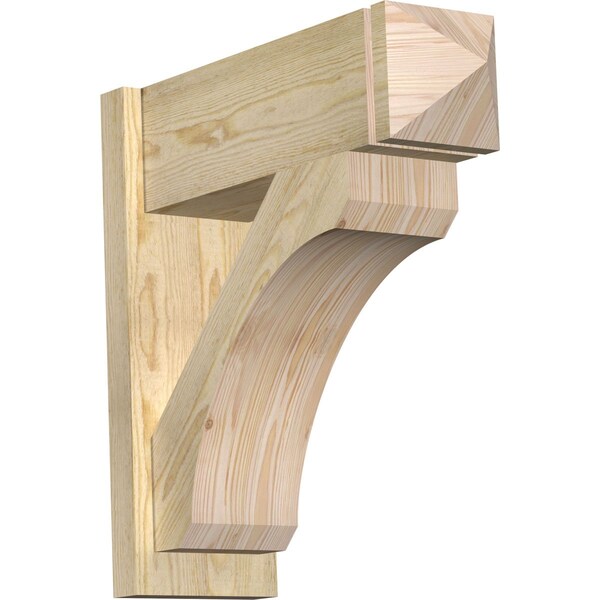Ekena Millwork Legacy Arts & Crafts Rough Sawn Outlooker, Douglas Fir, 8"W x 24"D x 24"H OUT08X24X24LEC03RDF - main